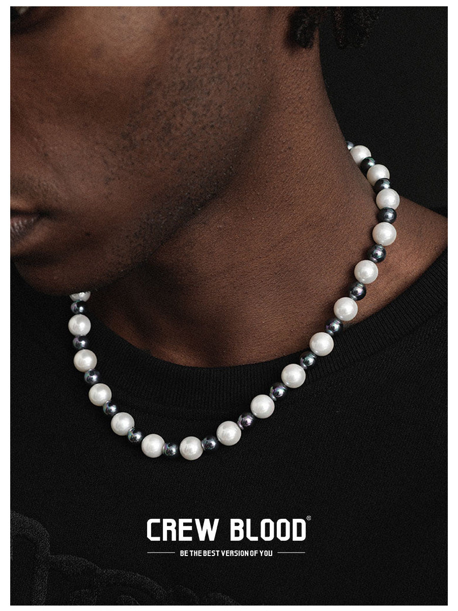 Colorful Spliced Shell Pearl Necklace