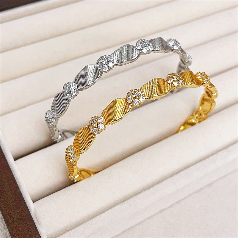 Brushed Open Cuff Bracelet
