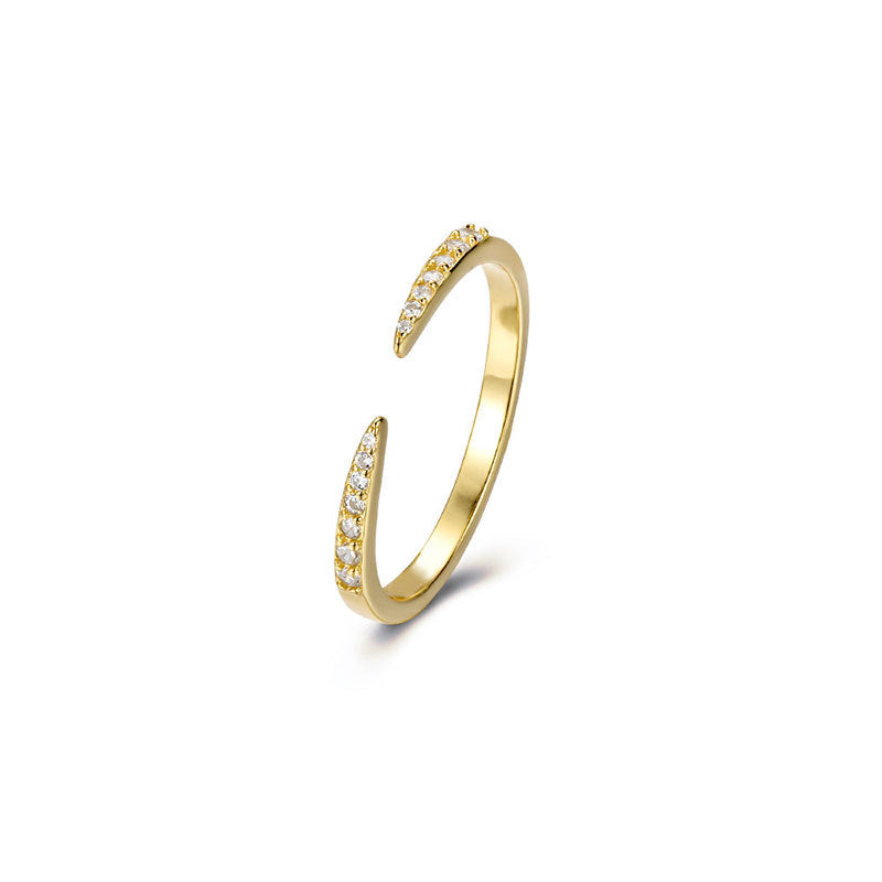 Minimalist Geometric Adjustable Opening Ring