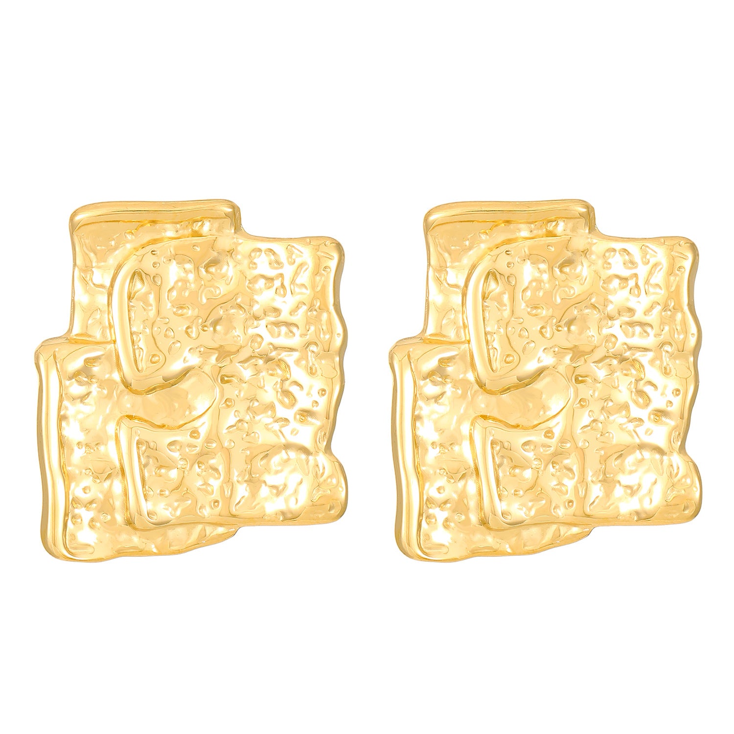 Personality Pleated Irregular Earrings