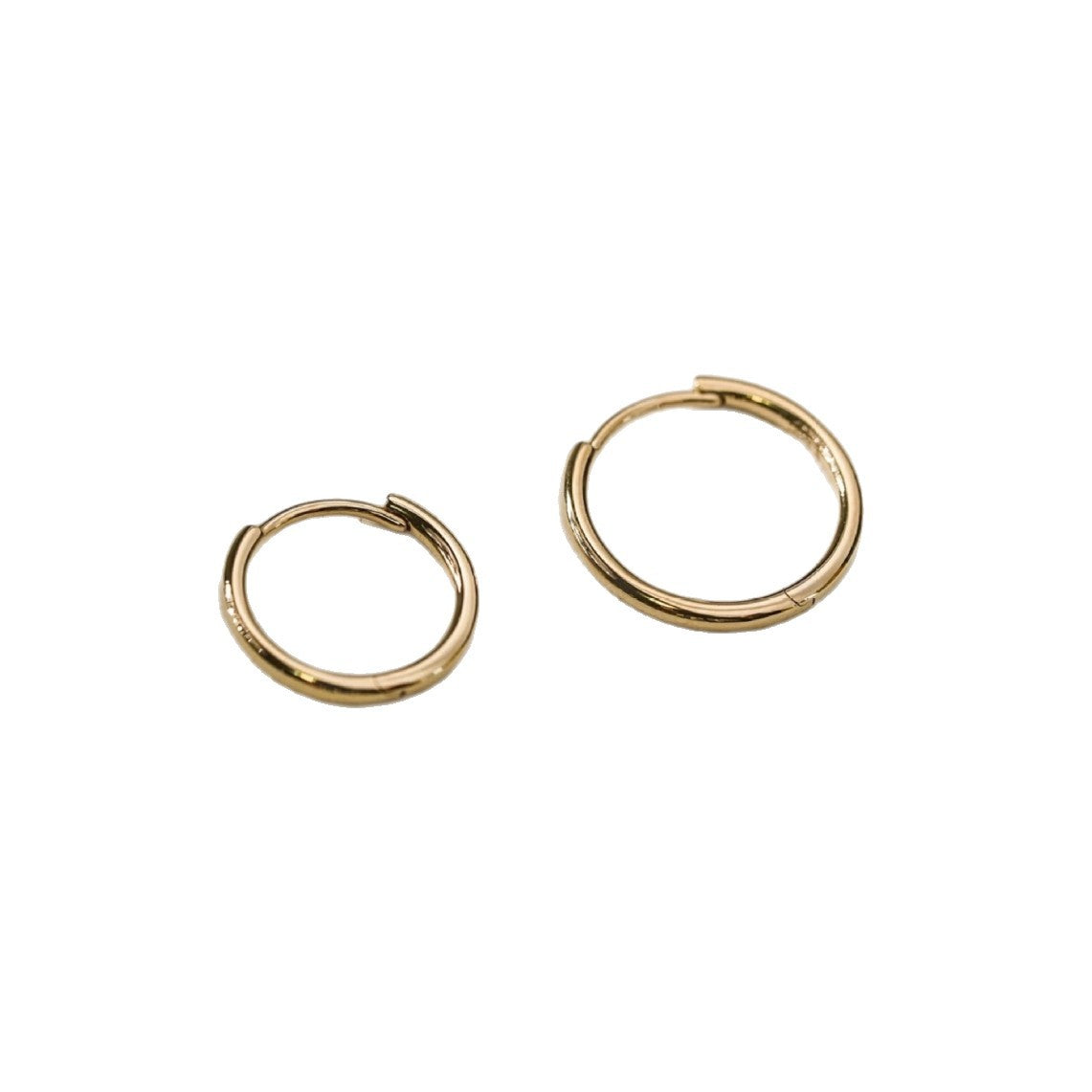 Minimalist stud earrings and hoop earrings available