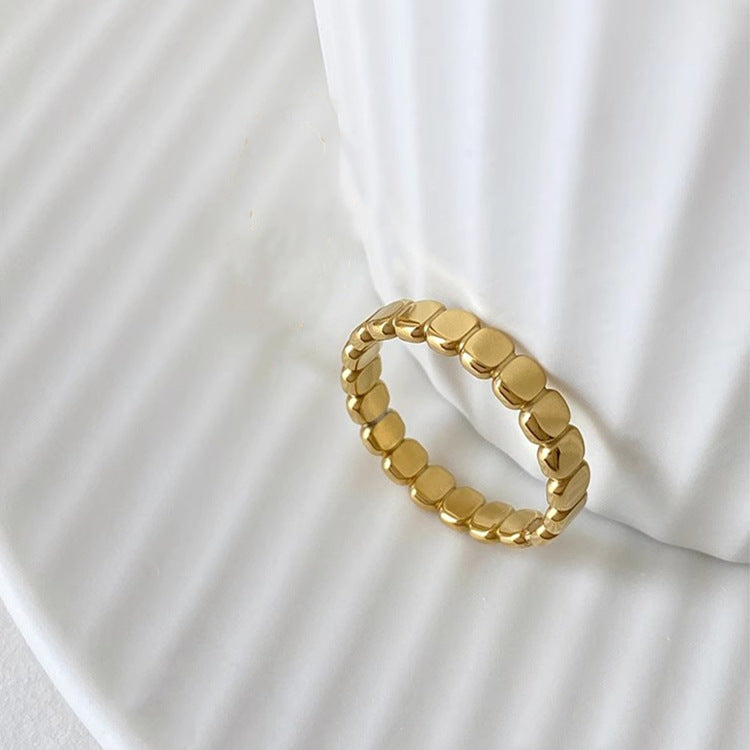 Stackable Titanium Steel Fashion Rings