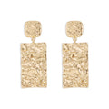 Geometric Folded Texture Earrings
