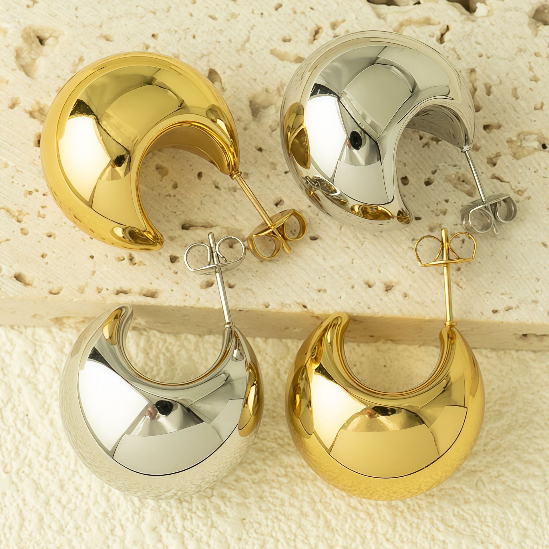 Geometric Hollow Earrings