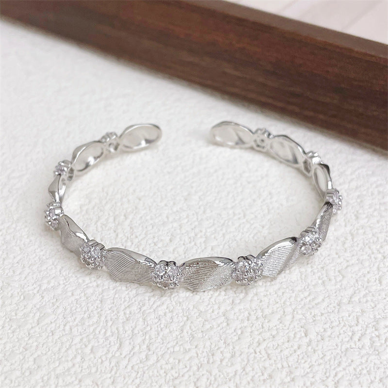Brushed Open Cuff Bracelet