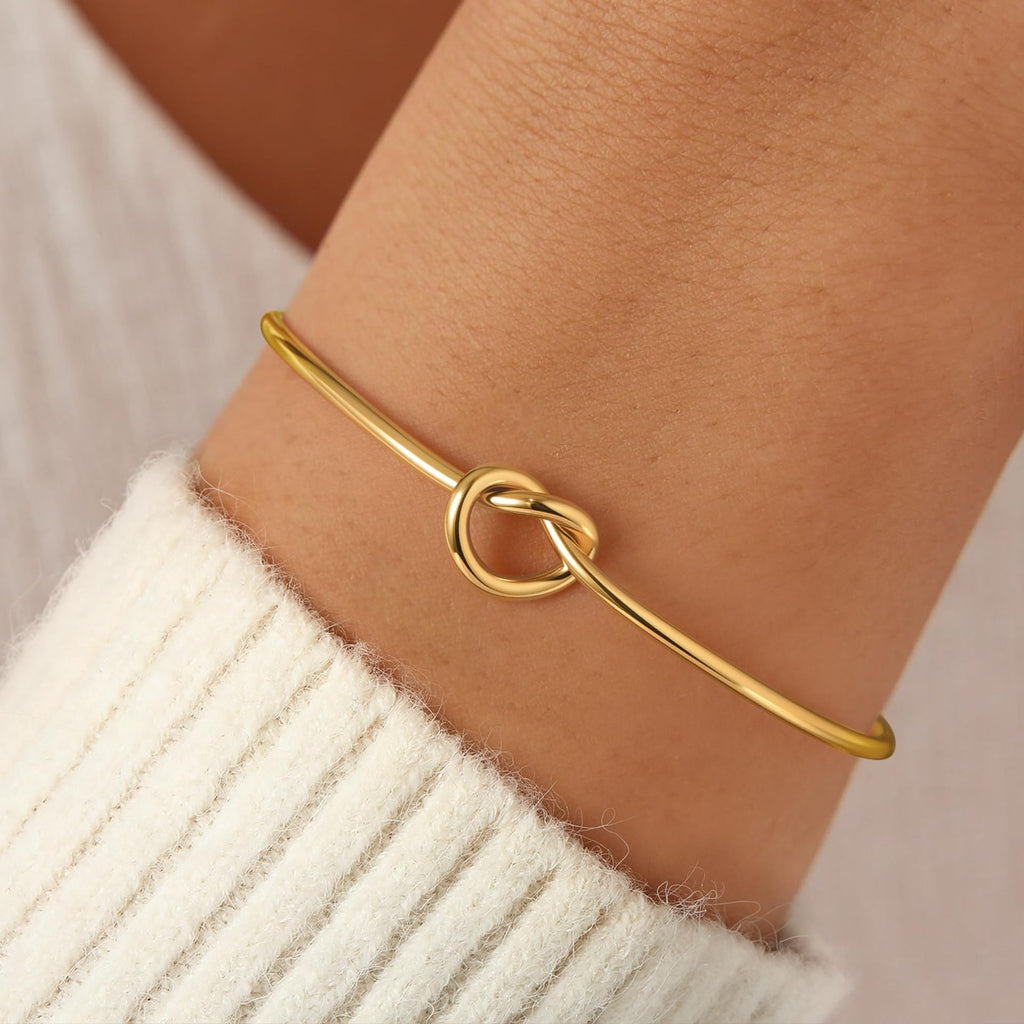 Twist Knot Open Cuff Bracelet