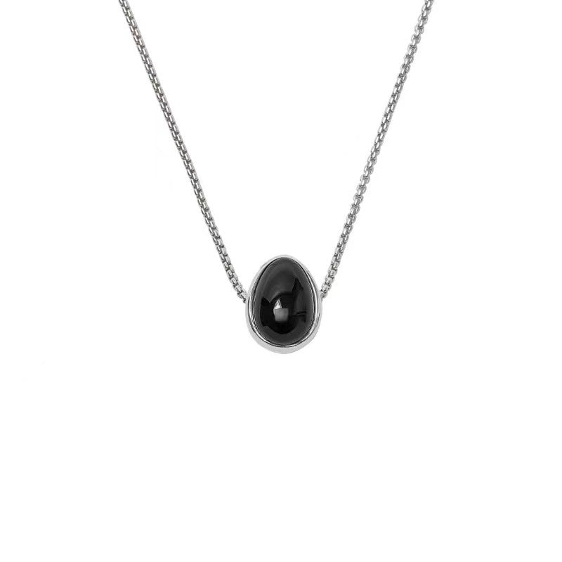 Minimalist Egg Pendant Necklace