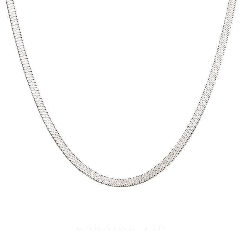 Double Layer Snake Bone Chain Necklace for Women