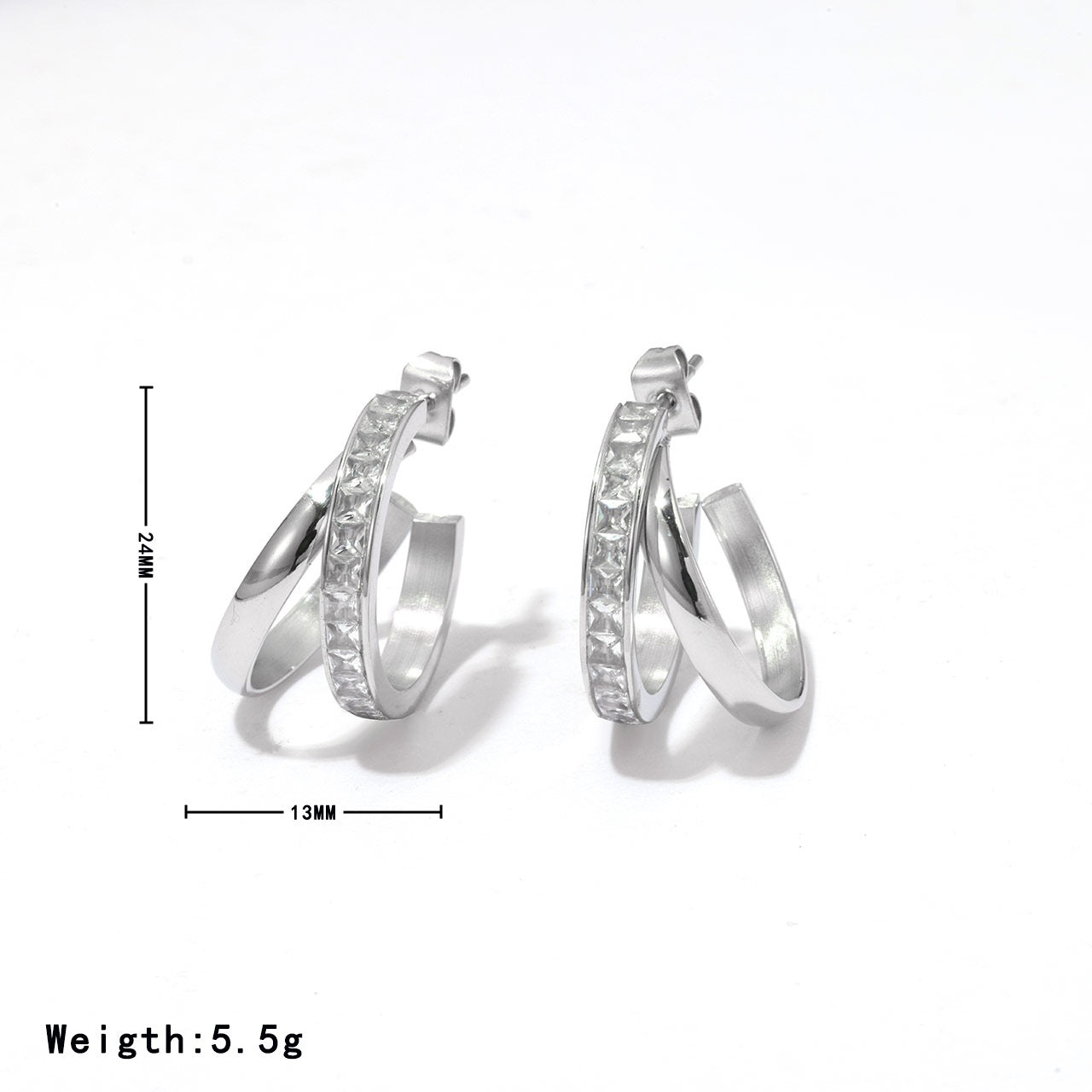 Retro Zircon Elegant Earrings