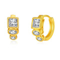 Geometric Zircon Earrings