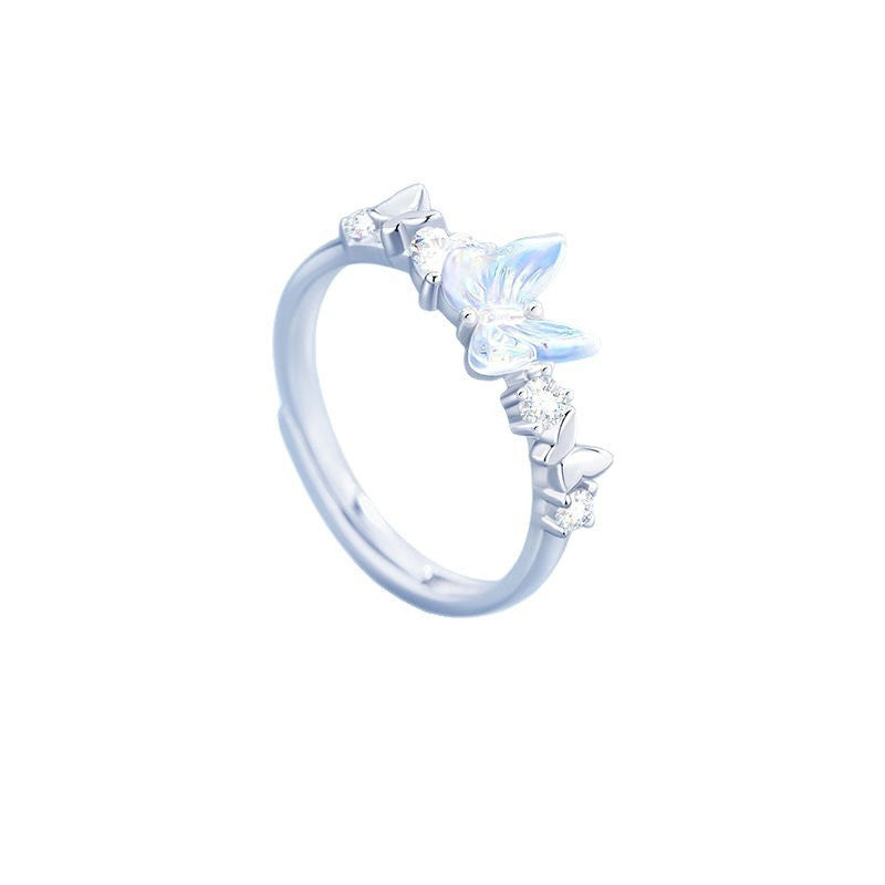 Aurora Butterfly Adjustable Fashion Ring