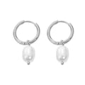 Pearl Earrings Stainless Steel 18K Gold Plated