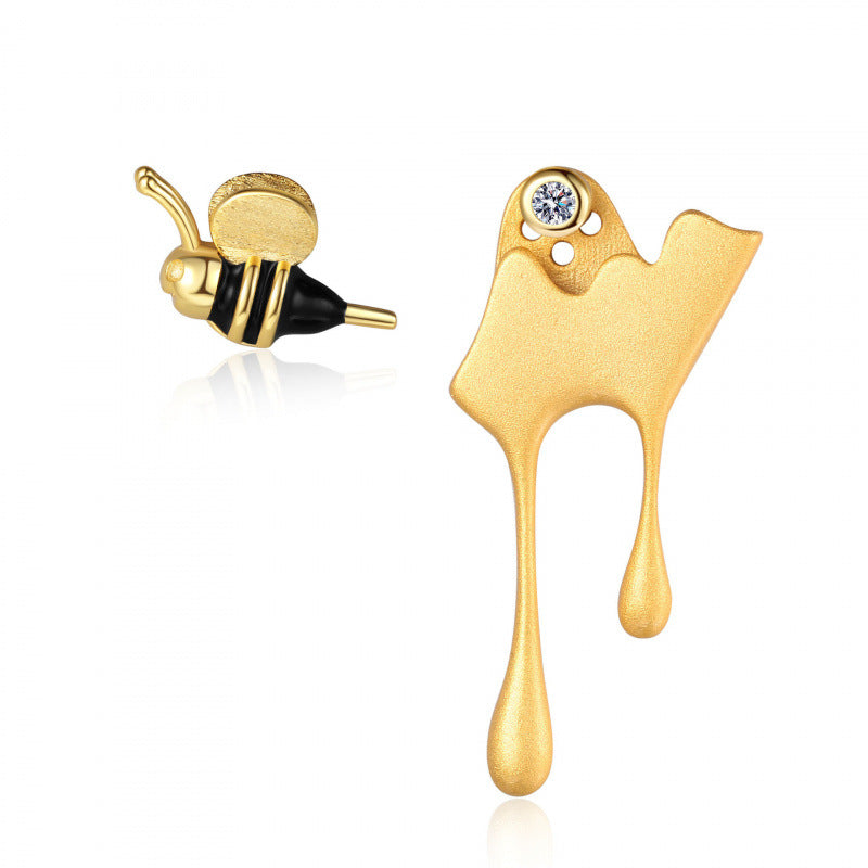 Bee Insect Ring Animal Earrings Necklace Jewelry Set