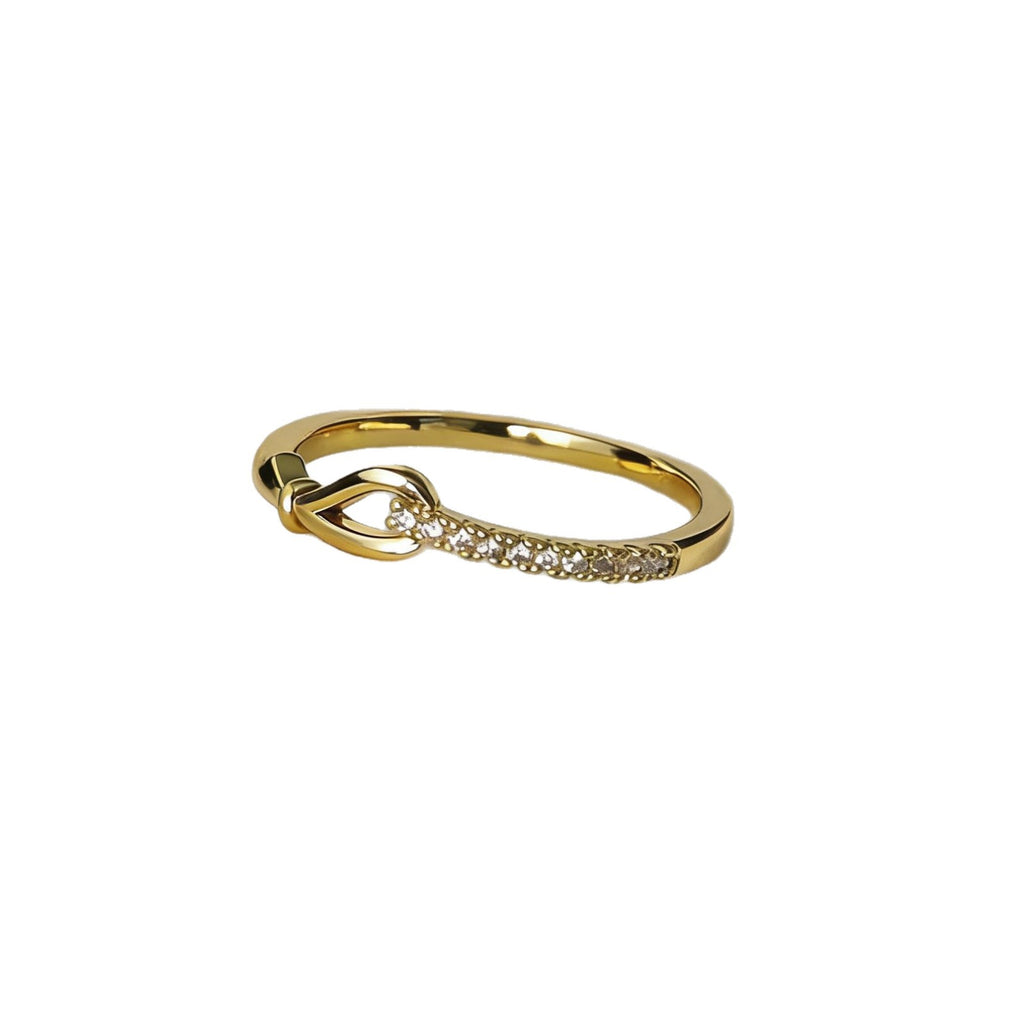 Light Luxury Fashion Rope Knot Ring for Women