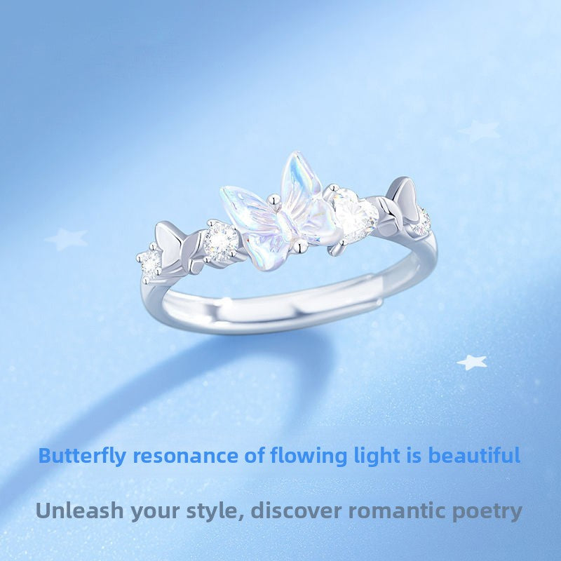 Aurora Butterfly Adjustable Fashion Ring