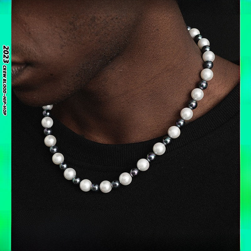 Colorful Spliced Shell Pearl Necklace