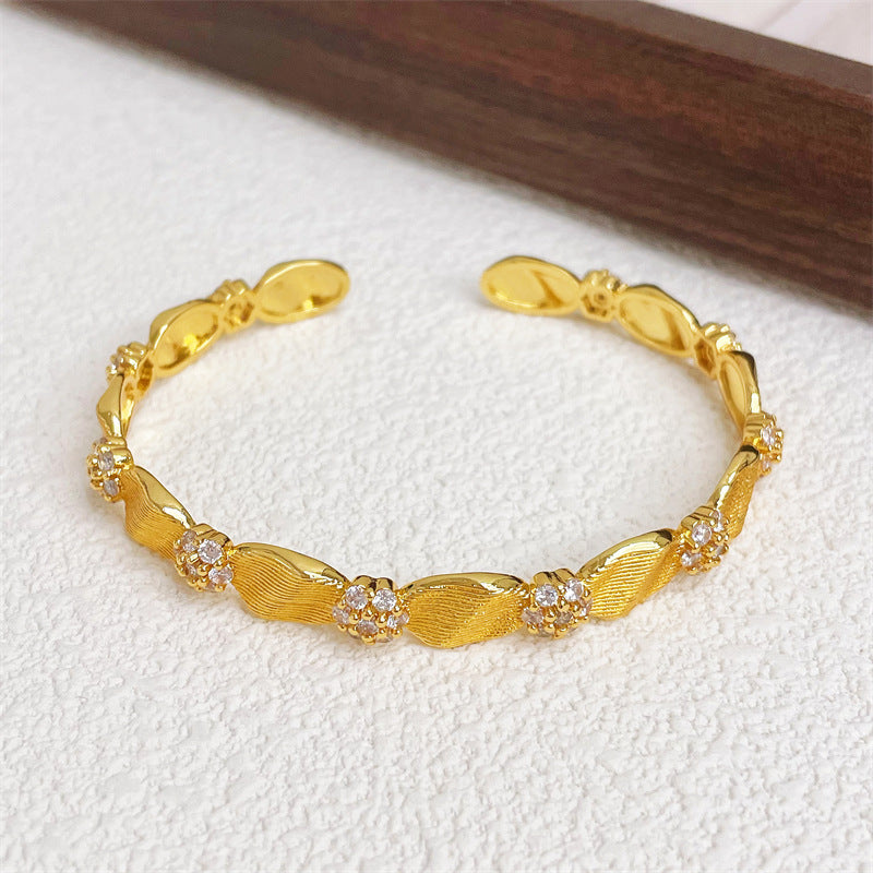 Brushed Open Cuff Bracelet