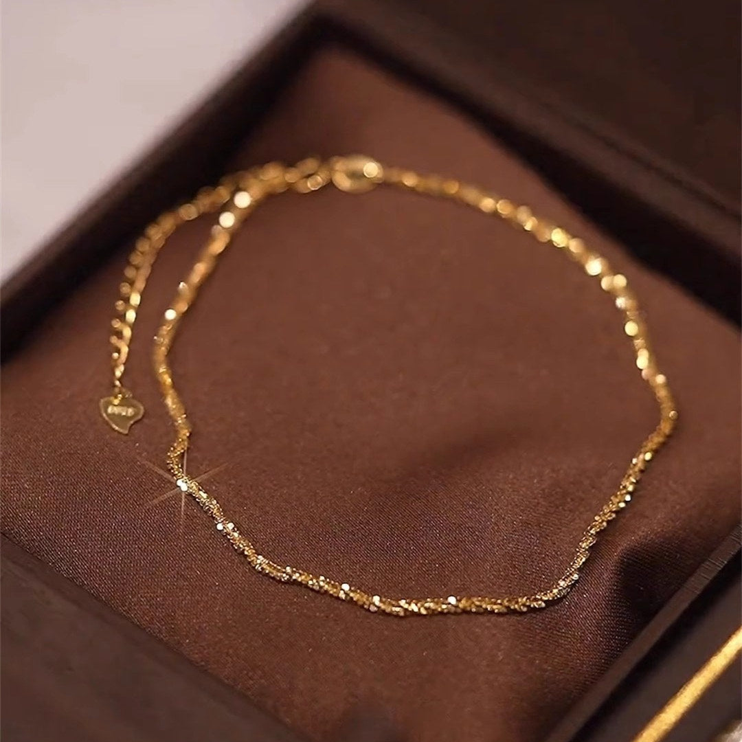 Adjustable Gold Plated Anklet Chain for Women