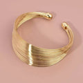 Geometric Open Metal Bracelet Women Fashion Jewelry