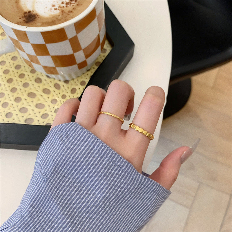 Stackable Titanium Steel Fashion Rings
