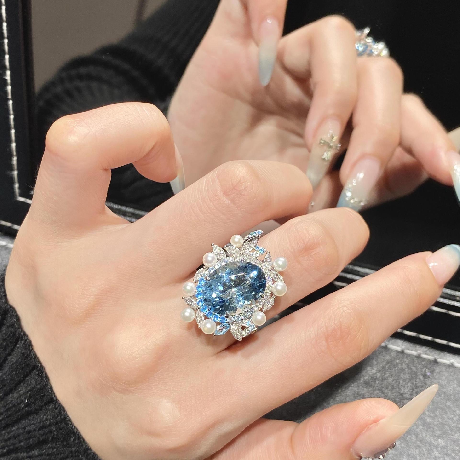 Aquamarine Ring for Women