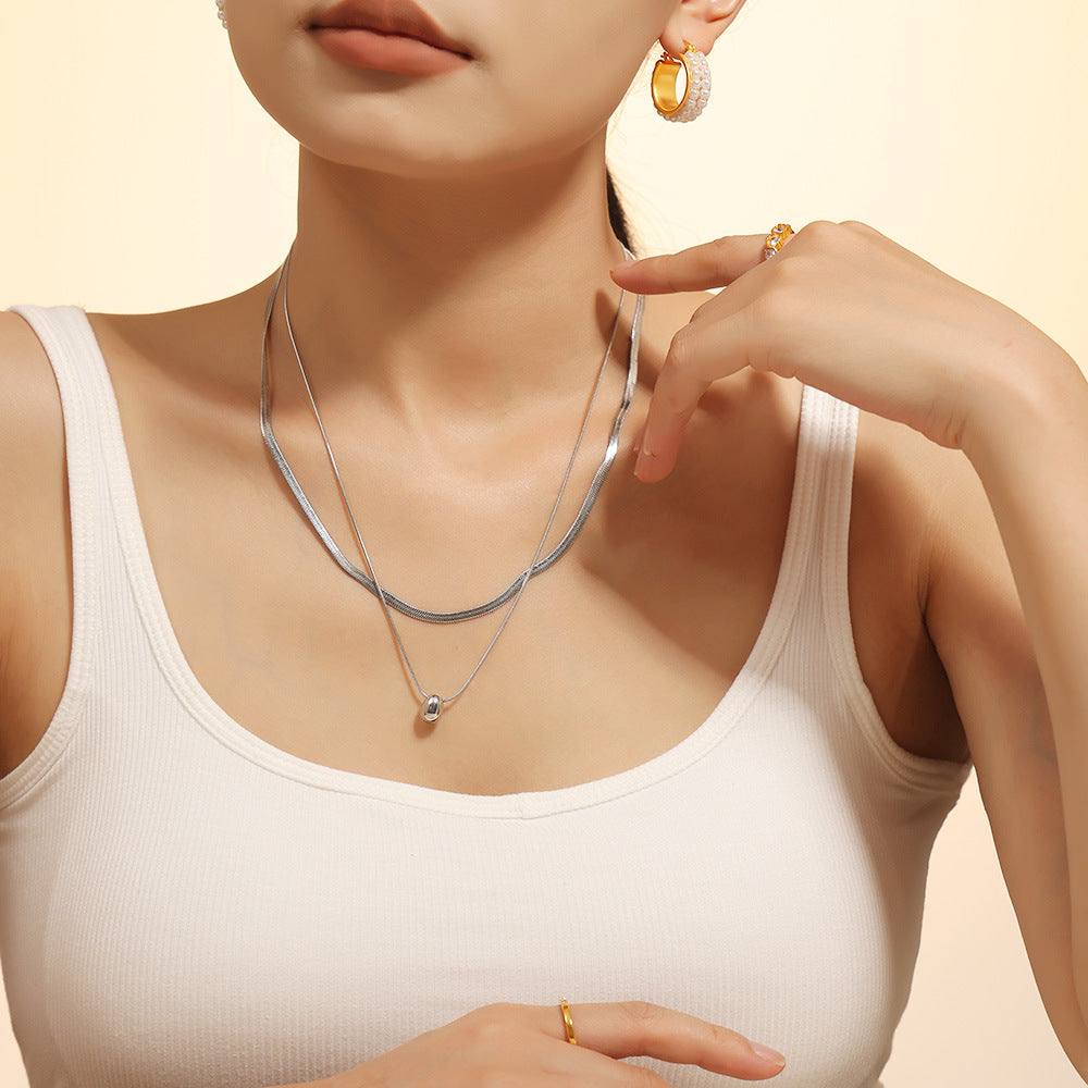 Beach Style Multi-layer Collarbone Necklace for Women