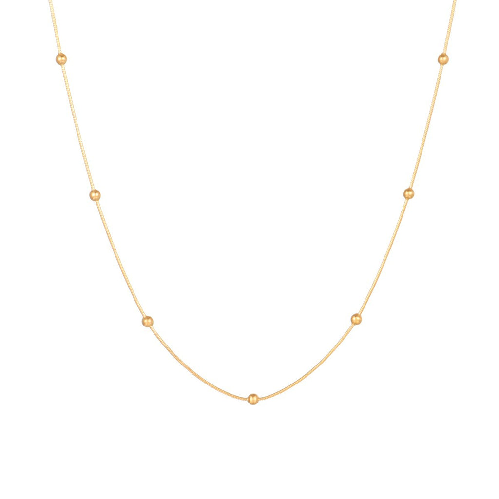 Natural Pearl Necklace Stainless Steel Layered Chain Heart Clasp Shell Pendant