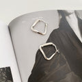 Trapezoid geometric earrings