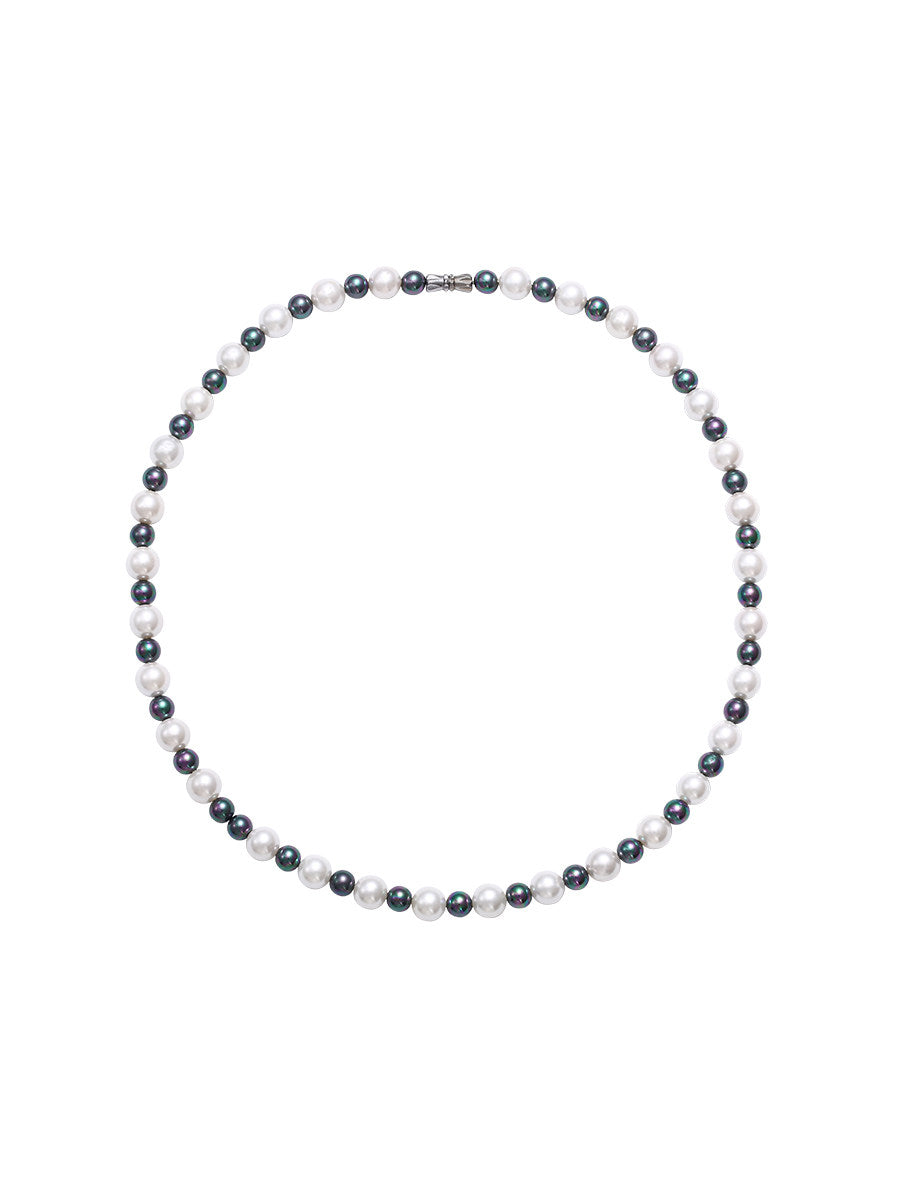 Colorful Spliced Shell Pearl Necklace