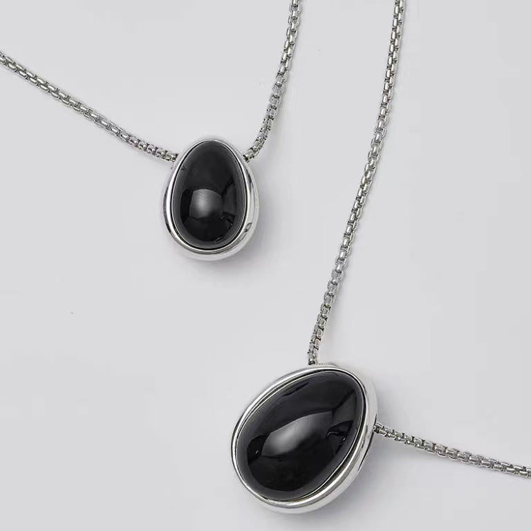 Minimalist Egg Pendant Necklace