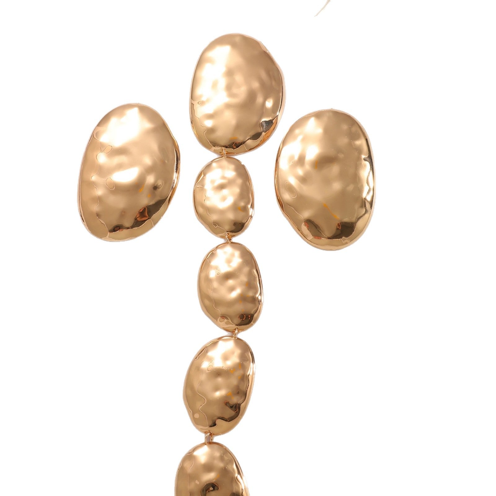 Oval Irregular Geometric Necklace Earrings Set