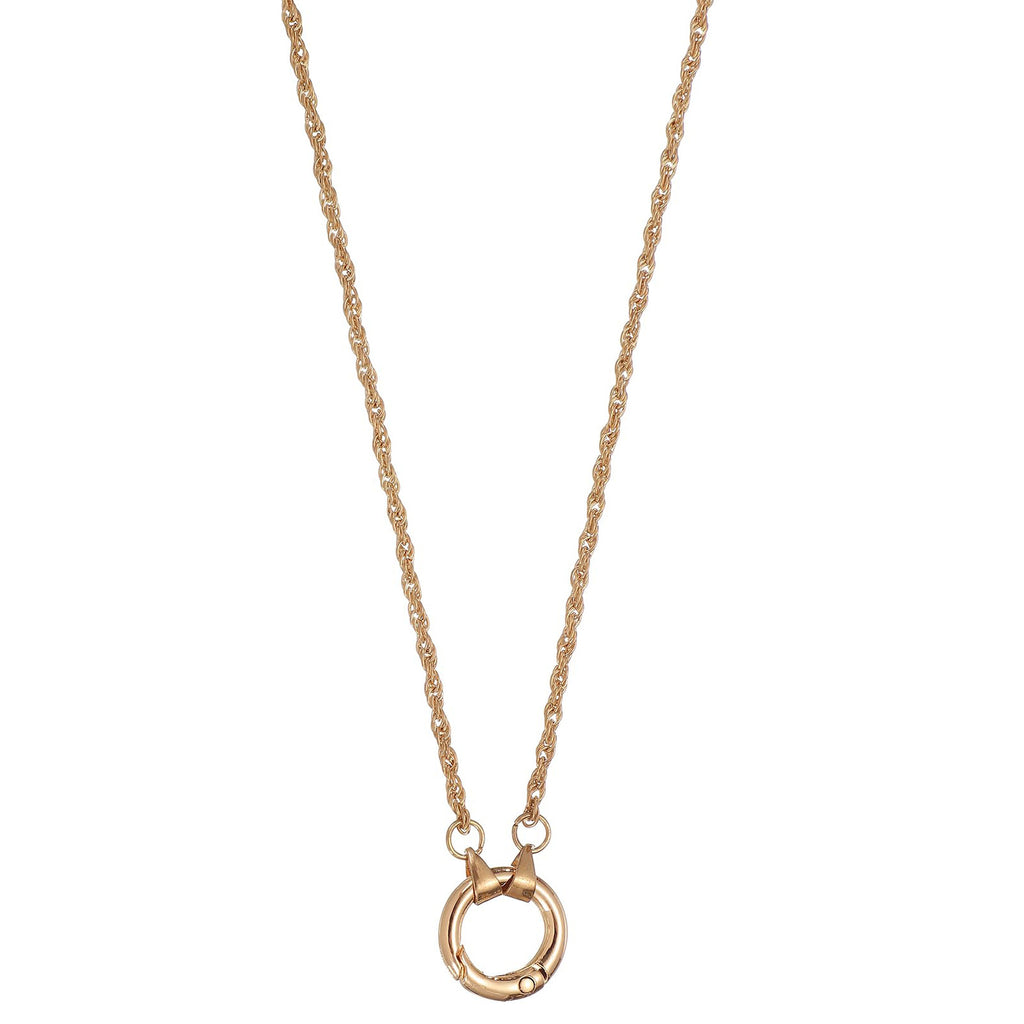 Hinged-ring pendant necklace