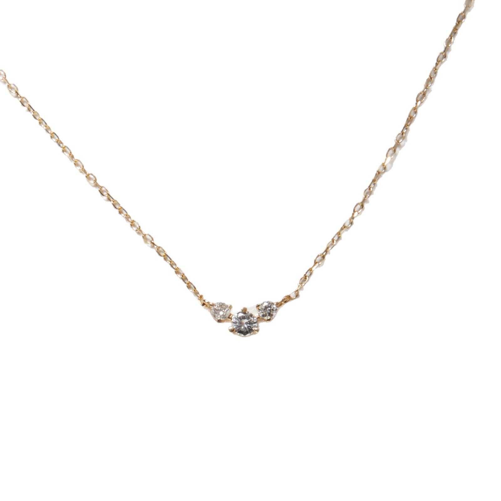 Minimalist Geometric Zirconia Pendant Necklace