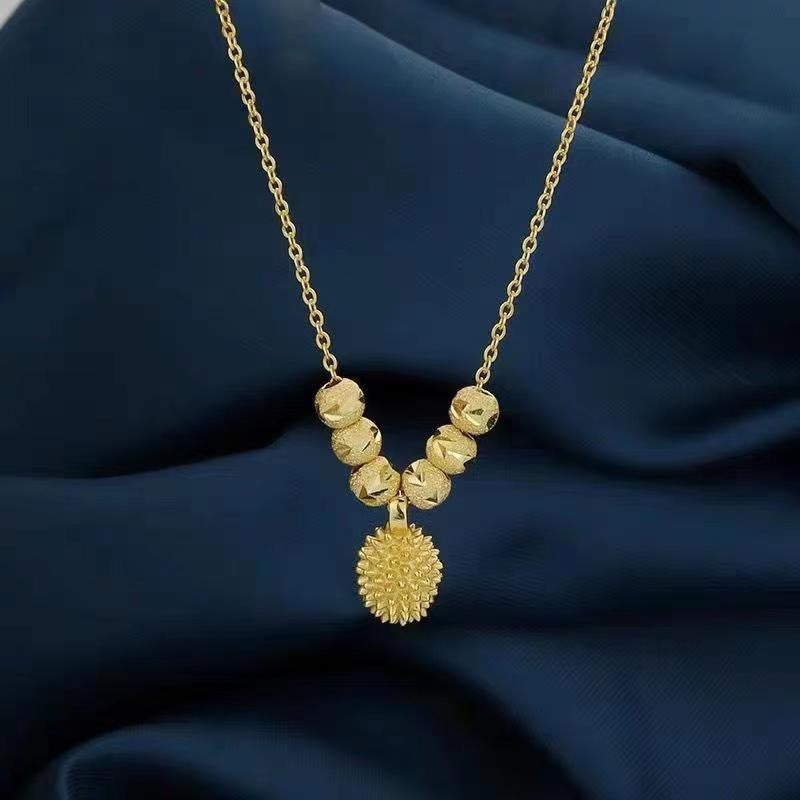 Fashion Heart Pendant Twist Chain Necklace