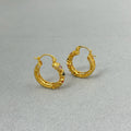 Round Zircon Copper Earrings Hollow Light Luxury Fashion Earrings for Women