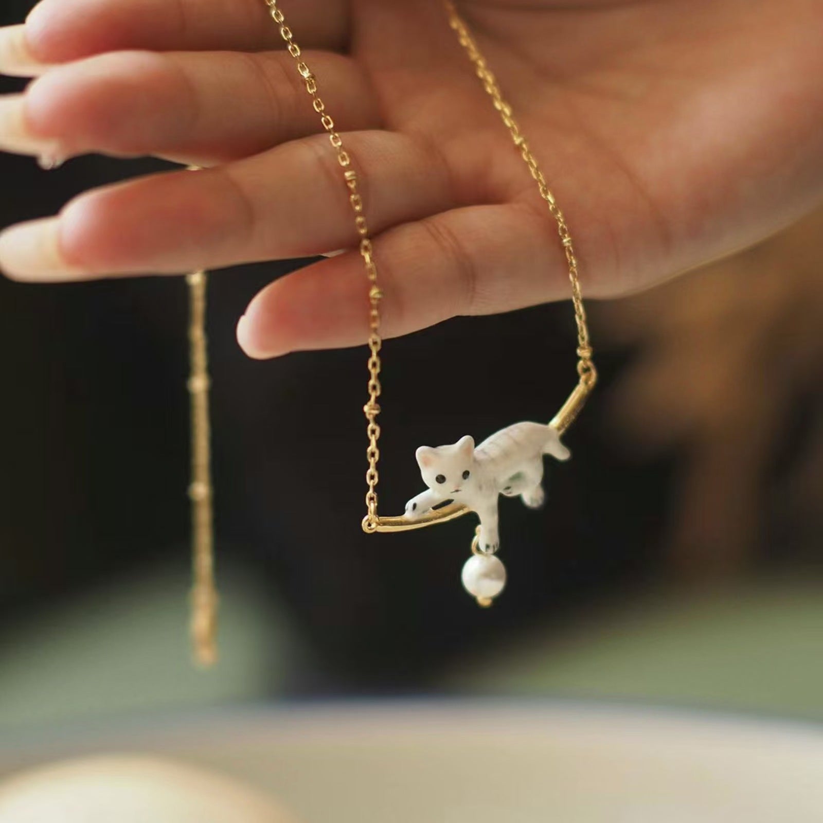 Cat Necklace Fashion