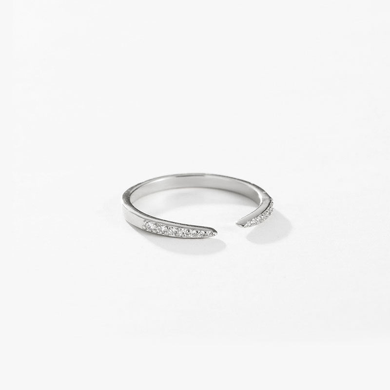 Minimalist Geometric Adjustable Opening Ring