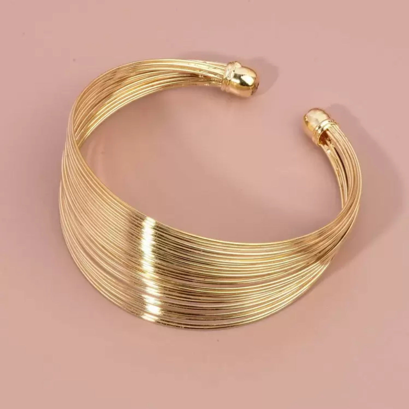 Geometric Open Metal Bracelet Women Fashion Jewelry