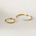 Minimalist stud earrings and hoop earrings available