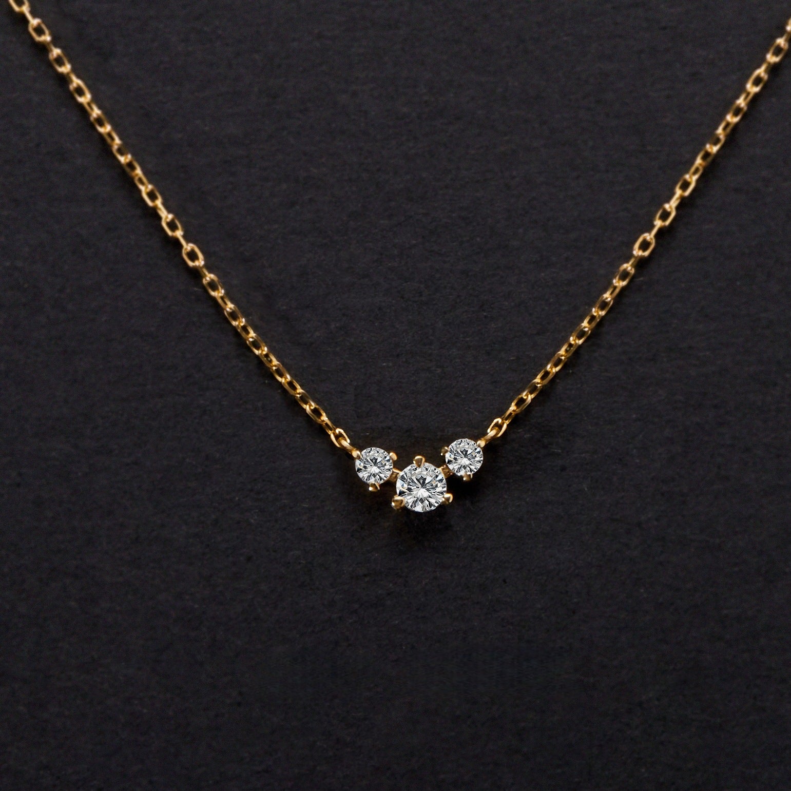 Minimalist Geometric Zirconia Pendant Necklace