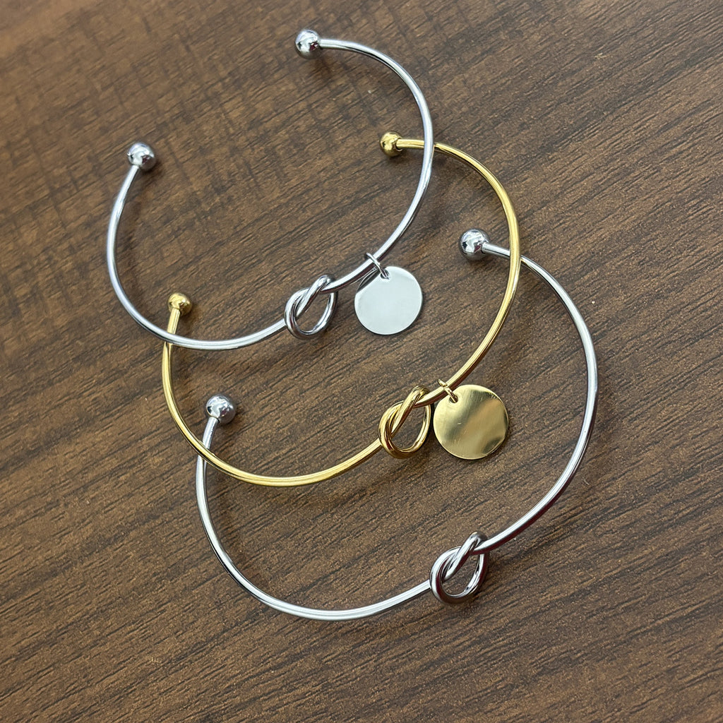 Twist Knot Open Cuff Bracelet