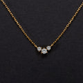 Minimalist Geometric Zirconia Pendant Necklace