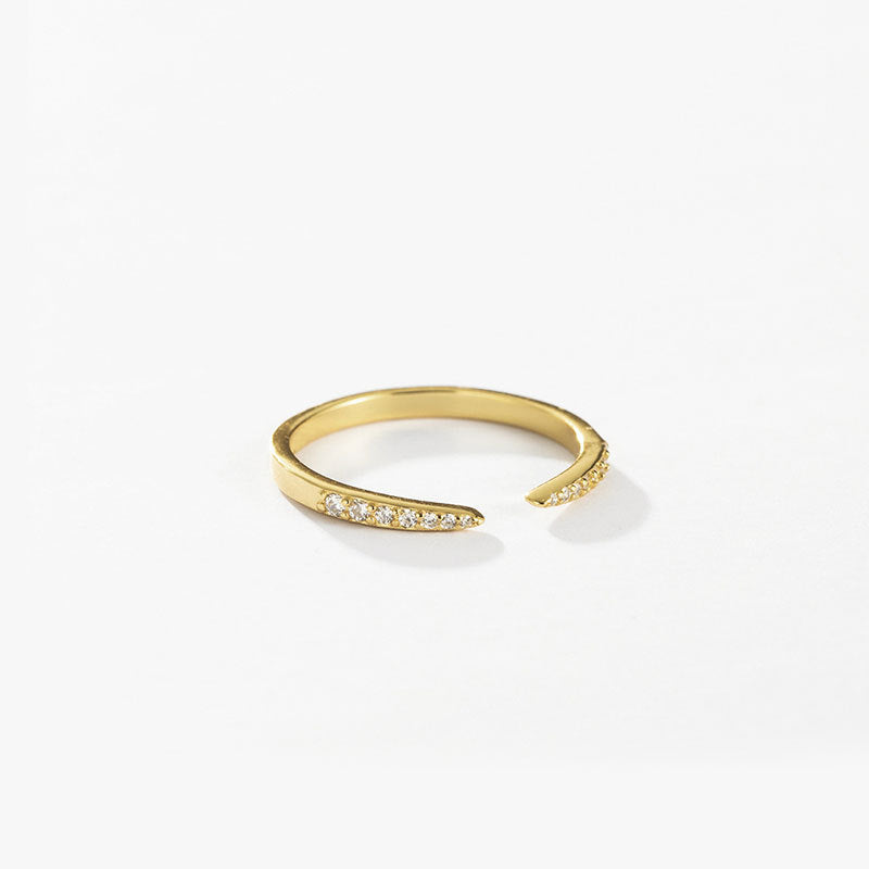 Minimalist Geometric Adjustable Opening Ring