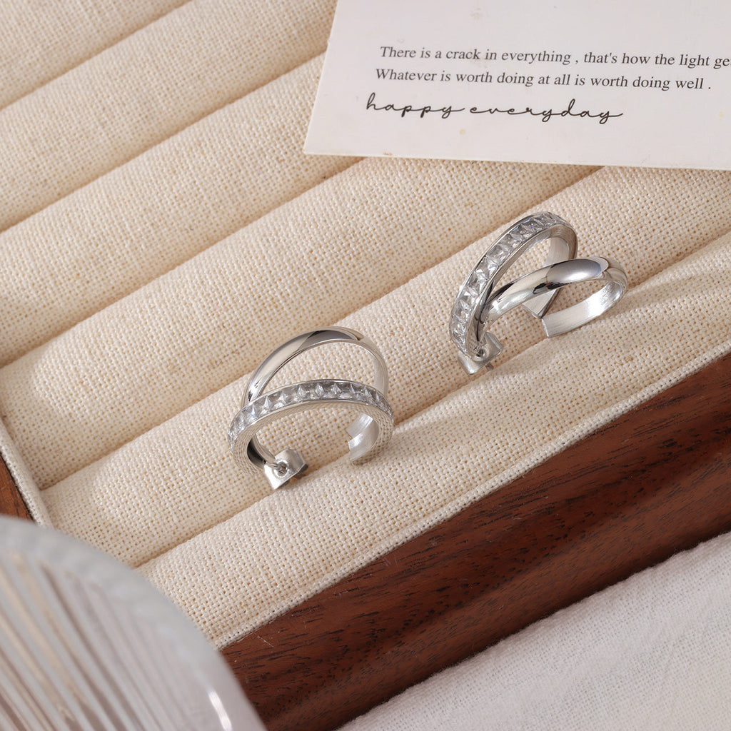 Retro Zircon Elegant Earrings