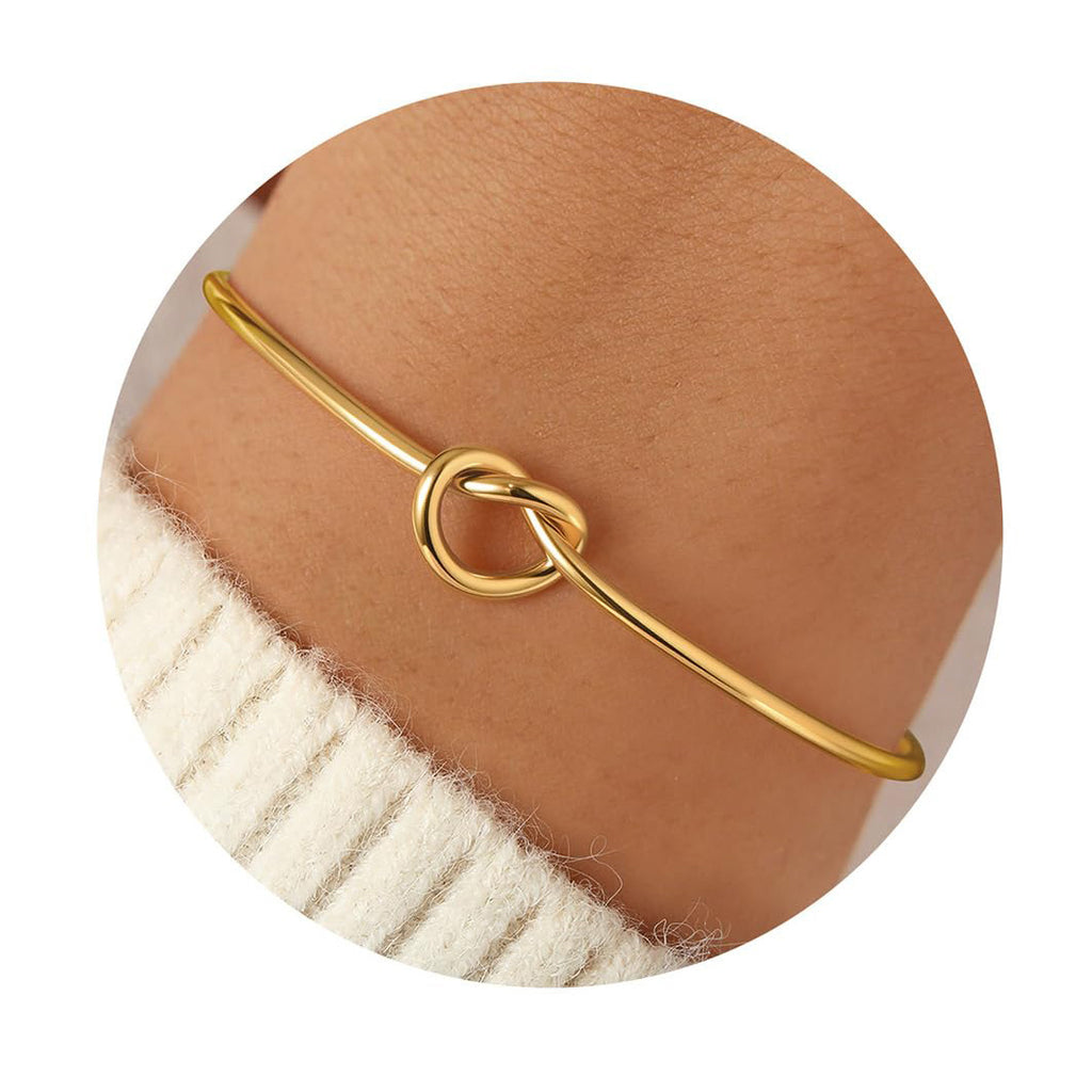 Twist Knot Open Cuff Bracelet