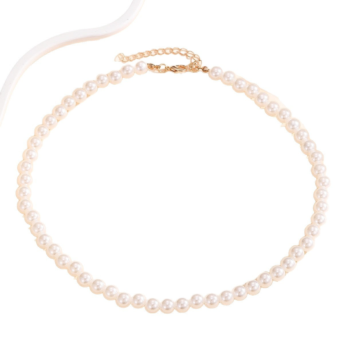 Adjustable Pearl Necklace Minimalist Style
