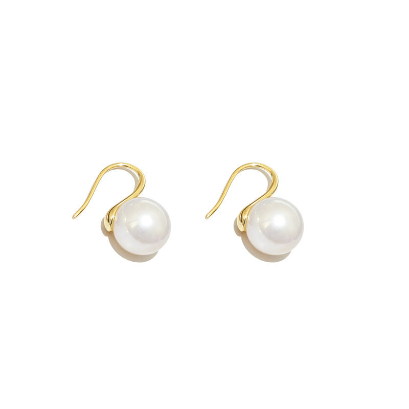 Elegant Pearl Earrings Light Luxury and High-End Feel