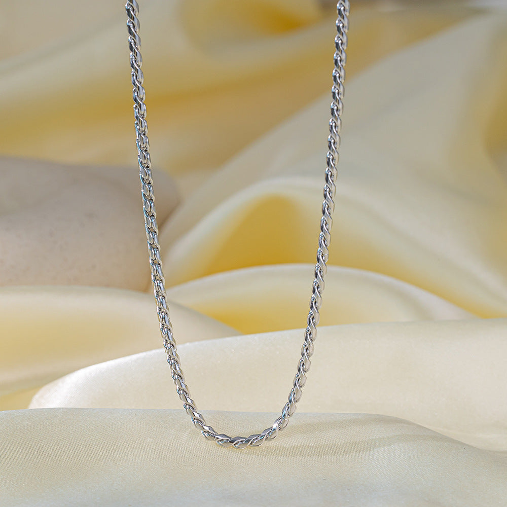 Simple Titanium Steel Snake Chain Necklace