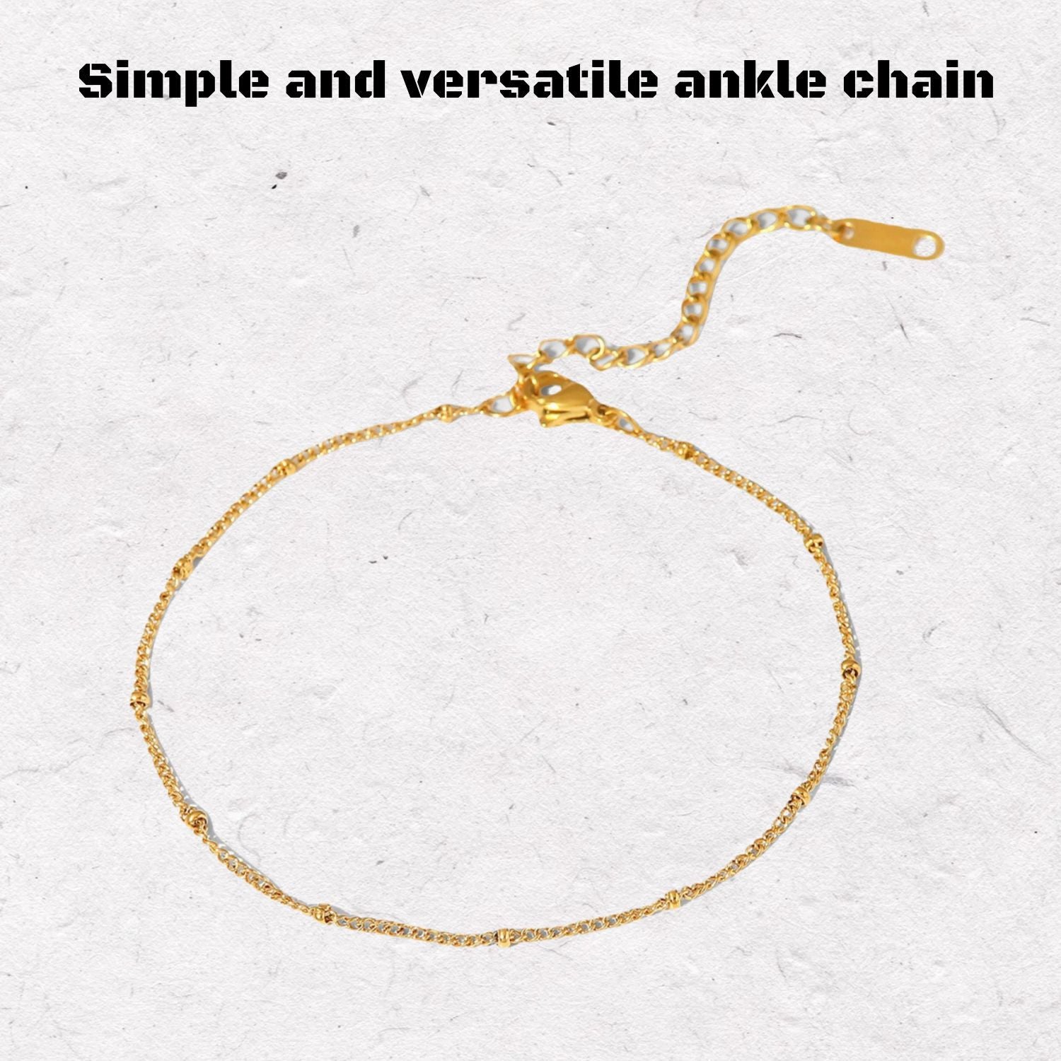 Ball chain anklet