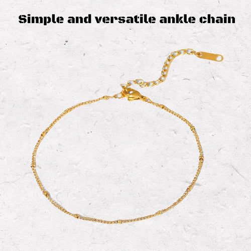 Ball chain anklet